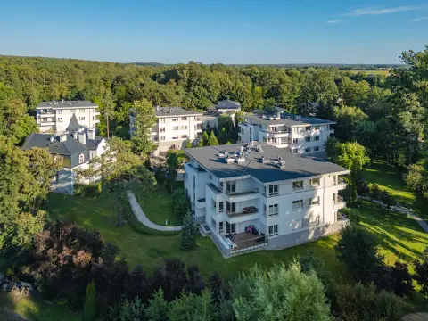 Zdjęcie z powietrza zrealizowanej inwestycji Villa Park