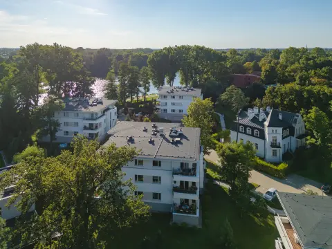 Zdjęcie z powietrza zrealizowanej inwestycji Villa Park