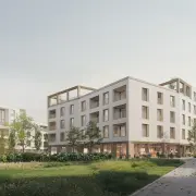 Tereny zielone przy inwestycji Kameralna, Warszawa Mokotów