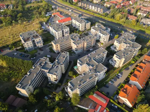 Zdjęcie z lotu ptaka inwestycji Krakowska I