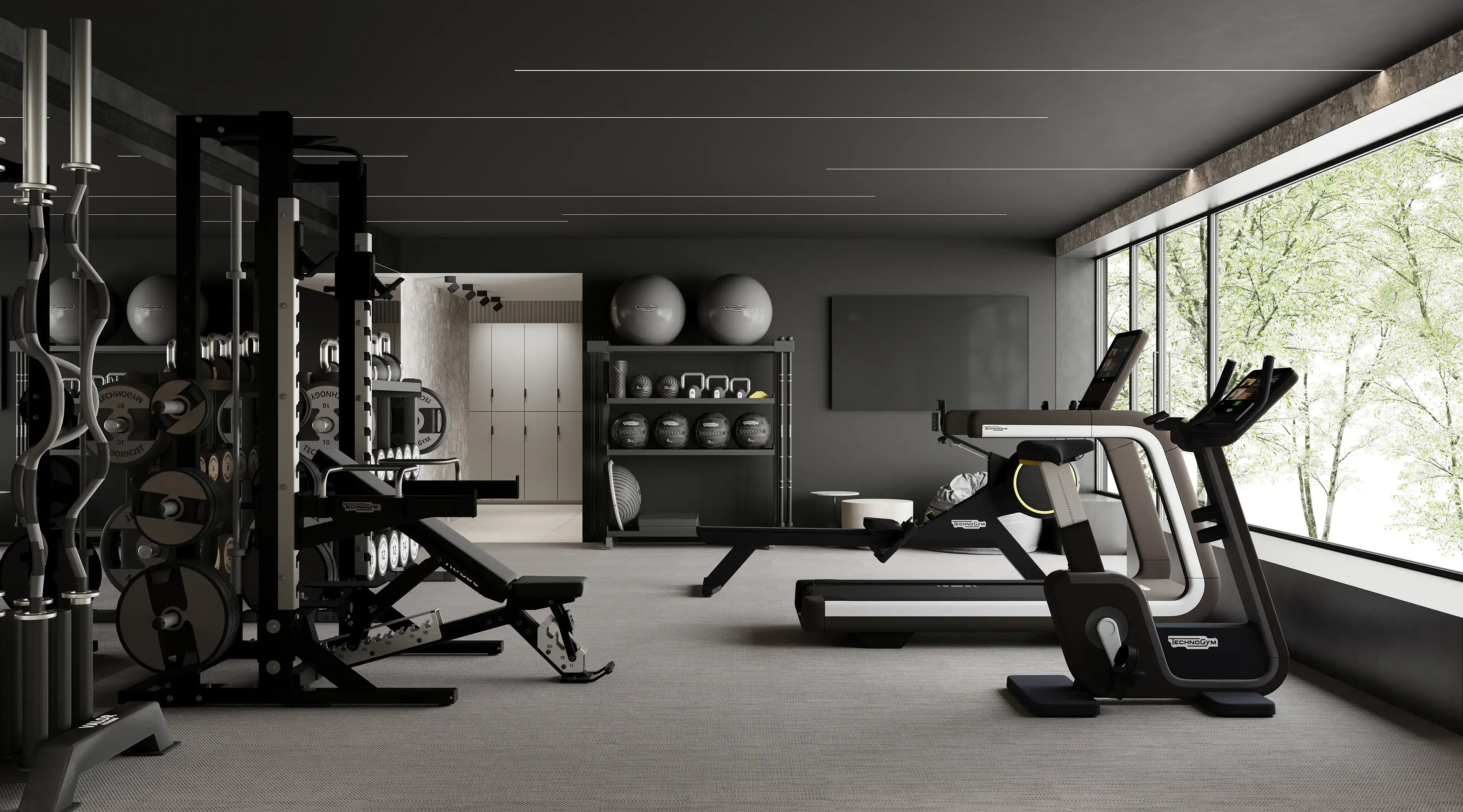 Inwestycja BLUSZCZAŃSKA III, Warszawa - części wspólne - fitness
